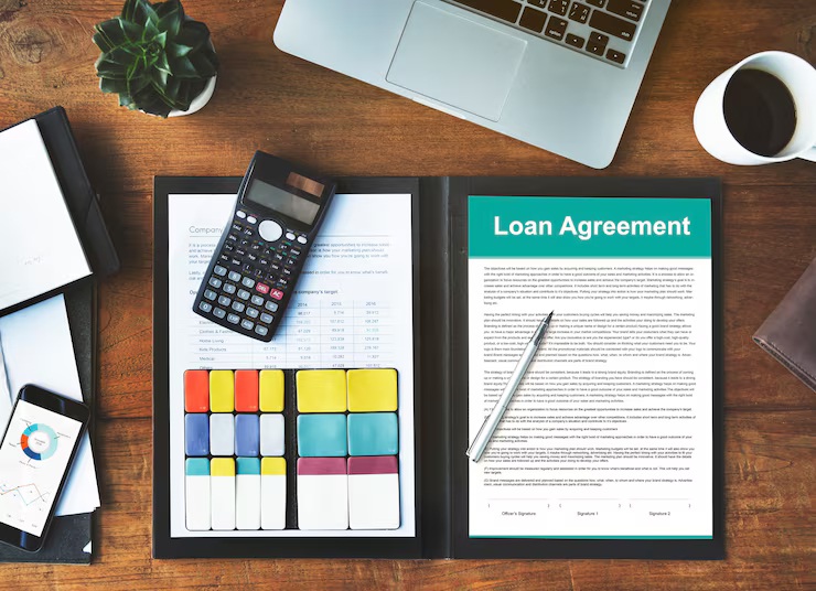 VA loan vs conventional loan agreement with calculator and documents