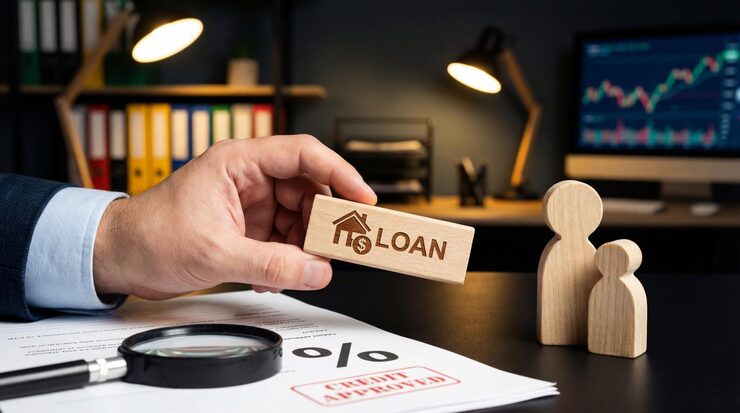 FHA loan vs conventional loan comparison showing home financing documents and loan approval concept.